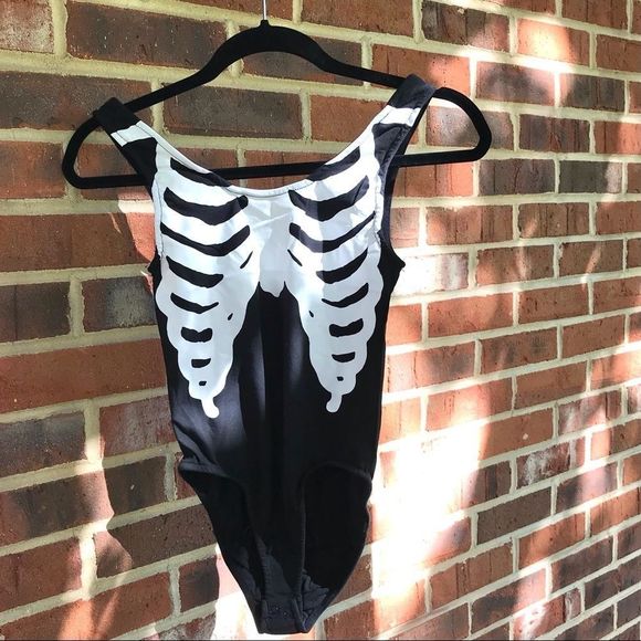 NWT Iron Fist Bone In Skeleton Bodysuit - Picture 1 of 12